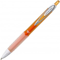 Liquid ink ballpoint pen Uni-Ball Rollerball Signo UM-207 Orange 12 Units