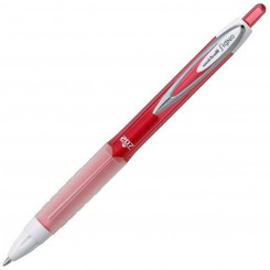 Liquid ink ballpoint pen Uni-Ball Rollerball Signo UM-207 Red 12 Units