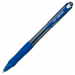 Liquid ink ballpoint pen Uni-Ball Rollerball Laknock SN-100 Blue 12 Units