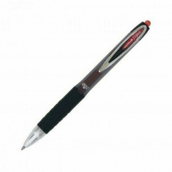 Liquid ink ballpoint pen Uni-Ball Rollerball Signo UM-207 Red 12 Units