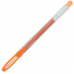Liquid ink ballpoint pen Uni-Ball Sparkling UM-120SP Orange 12 Units