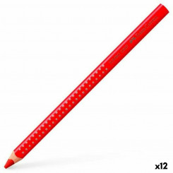Colouring pencils Faber-Castell Red (12 Units)