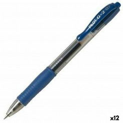 Gel pen Pilot G-2 07 Blue Ball 0,4 mm (12 Units)