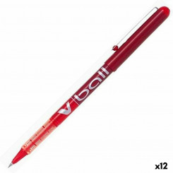 Ручка-роллер Pilot V Ball Красный шарик 0,5 мм (12 шт.)