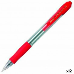 Pen Pilot Supergrip Red Ball 0,4 mm 12 Units