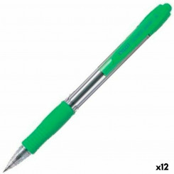 Pen Pilot Supergrip Ball 0,4 mm Light Green 12 Units