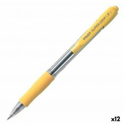 Pen Pilot Supergrip Yellow Ball 0,4 mm 12 ühikut