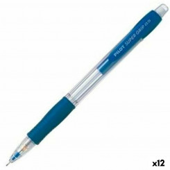 Pencil Lead Holder Pilot Super Grip Blue 0,5 mm (12 Units)