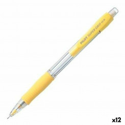 Pencil Lead Holder Pilot Super Grip Yellow 0,5 mm (12 Units)