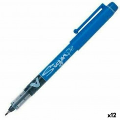 Liquid ink pen Pilot V Sign Pen Blue 0,6 mm (12 Units)