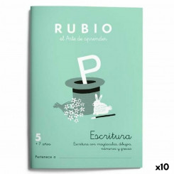 Блокнот для письма и каллиграфии Rubio Nº05, испанский, 20 листов, 10 единиц.