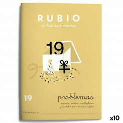 Тетрадь по математике Rubio Nº19, испанский, 20 листов, 10 единиц.