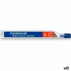 Сменный грифель карандаша Staedtler Mars Micro Carbon 2B 0,5 мм (12 шт.)