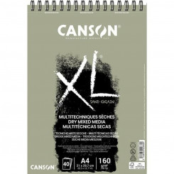 Drawing pad Canson Touch XL Grey 160 g 40 Sheets 5 Units Spiral (210 x 297 mm)