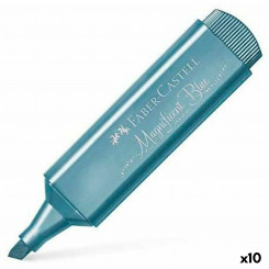 Флуоресцентный маркер Faber-Castell Textliner 46 Электрический синий 10 шт.
