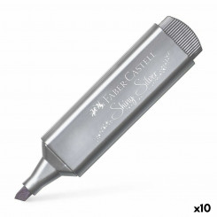 Fluorescent Marker Faber-Castell Textliner 46 Silver 10Units