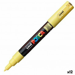 Marker pen/felt-tip pen POSCA PC-1M Yellow 12 Units