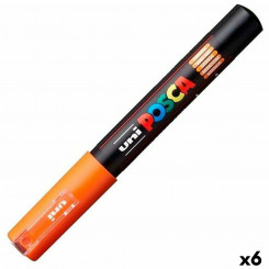 Marker pen/felt-tip pen POSCA PC-1M Orange 6 Units