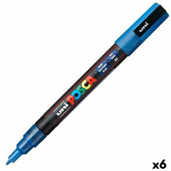 Marker POSCA PC-3ML Glitter Blue 6 ühikut