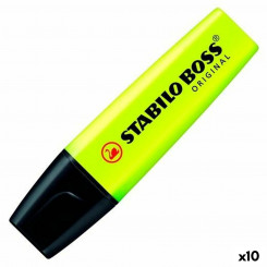 Флуоресцентный маркер Stabilo Boss Yellow 10шт.
