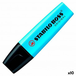 Флуоресцентный маркер Stabilo Boss Blue 10шт.