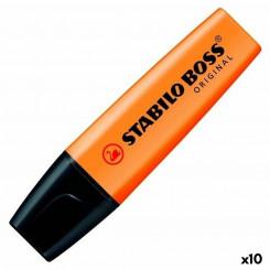 Флуоресцентный маркер Stabilo Boss Orange 10шт.