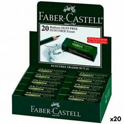 Kustutuskumm Faber-Castelli tolmuvaba roheline (20 ühikut)