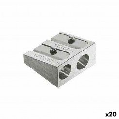Pencil Sharpener Faber-Castell Silver Metal (20 Units)