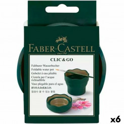 Стакан Faber-Castell Clic & Go Foldable темно-зеленый (6 шт.)