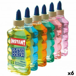 Gel glue Playcolor Instant Multicolour 180 ml (6 Units)