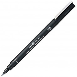 Permanent marker Uni-Ball PINBR-200(S) Paintbrush Black (12 Units)