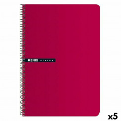 Notebook ENRI 70 gr Red (5 Units)