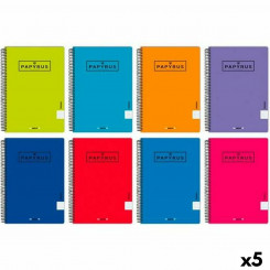 Notebook Papyrus A4 80 Sheets 90 g/m² (5 Units)