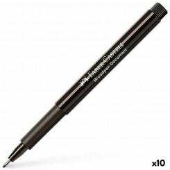 felt-tip pens Faber-Castell Broadpen Document Black (10Units)