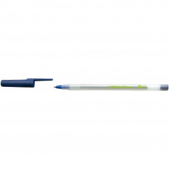 Pen Bic Ecolutions Round Stic 0,32 mm Blue (60 Units)