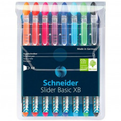 Set of Biros Schneider Slider Basic XB Multicolour 8 Pieces