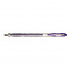 Liquid ink ballpoint pen Uni-Ball Sparkling UM-120SP Violet 12 Units