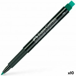 Перманентный маркер Faber-Castell Multimark 1513 F Green (10 ед.)
