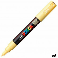 felt-tip pens POSCA PC-1M Yellow (6 Units)