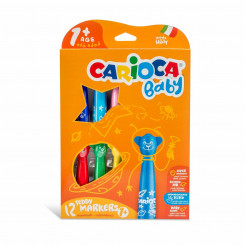 Set of Felt Tip Pens Carioca Teddy Marker 1+ Multicolour 12 Pieces