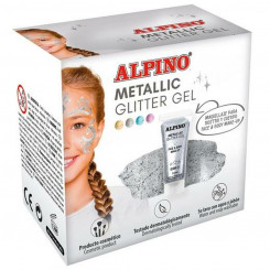 Children's Makeup Alpino Glitter Gel 6 Pieces