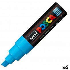 Marker pen/felt-tip pen POSCA PC-8K Turquoise (6 Units)