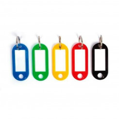 Брелок для ключей Apli, пластиковая разноцветная этикетка, 100 шт.