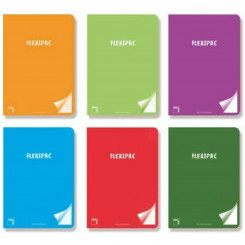 Notebook Pacsa Stripes 3,5 mm A4 90 g/m² 48 Sheets (6 Units)