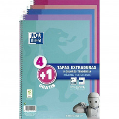 Notebook Oxford Multicolour 80 Sheets Din A4 (5 Units)