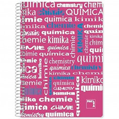 Notebook Pacsa Pink 80 Sheets Din A4 (4 Units)