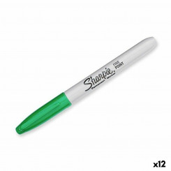 Перманентный маркер Sharpie Fine Point Green 0,9 мм (12 шт.)