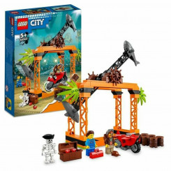 Игровой набор Lego 60342 City Stuntz Stunt Challenge: Attack Shark Attack (122 детали)