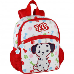 Школьная сумка Pets из неопрена далматинца (26 x 21 x 9 см)