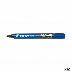 Перманентный маркер Pilot SCA-100 Синий 1 мм (12 шт.)